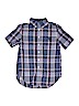 Chaps Blue Short Sleeve Button-Down Shirt Size 8 - photo 1