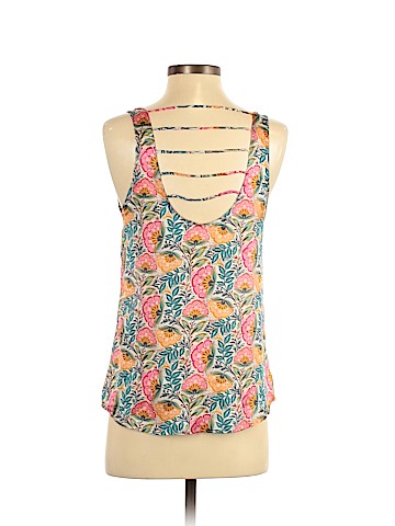 Lavender Brown Sleeveless Silk Top (view 2)