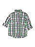 Freestyle 100% Cotton Green Long Sleeve Button-Down Shirt Size 10 - photo 1