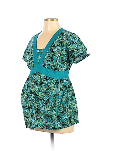 Duo Maternity Short Sleeve Blouse (view 1)