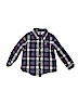 Old Navy 100% Cotton Plaid Blue Long Sleeve Button-Down Shirt Size 5T - photo 1