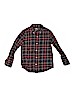 Janie and Jack 100% Cotton Plaid Blue Long Sleeve Button-Down Shirt Size 5 - photo 1