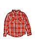 Tea 100% Cotton Orange Long Sleeve Button-Down Shirt Size 7 - photo 1