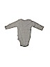 Wheat 100% Cotton Gray Long Sleeve Onesie Size Newborn - photo 2