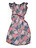 Justice 100% Rayon Print Pink Dress Size 18 - photo 2