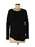Zara 100% Cotton Black Long Sleeve Top Size M - photo 1