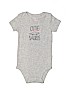 Carter's 100% Cotton Gray Short Sleeve Onesie 3-6 MO / 6 MO - photo 1