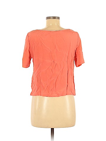 Tibi Short Sleeve Silk Top (view 2)