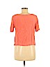 Tibi 100% Silk Pink Short Sleeve Silk Top Size 6 - photo 2