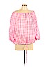 IMNYC Isaac Mizrahi Pink 3/4 Sleeve Blouse Size L - photo 1