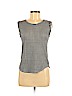 Ann Taylor LOFT 100% Linen Gray Short Sleeve Top Size S (petite) - photo 1