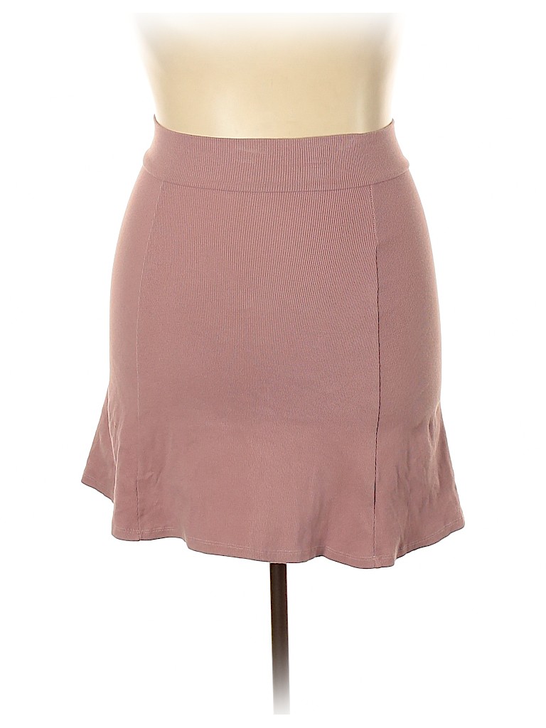 Blanc 100% Cotton Pink Casual Skirt Size 12 - photo 1