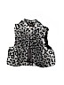 SO 100% Polyester Animal Print Gray Faux Fur Vest Size M (youth) - photo 1