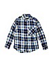 Zara Kids Blue Long Sleeve Button-Down Shirt Size 9 - photo 1