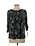 N Touch Blue 3/4 Sleeve Top Size L (petite) - photo 1