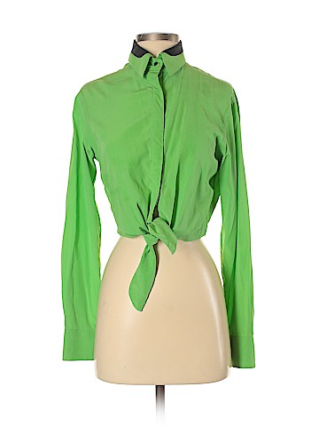 Rag & Bone Long Sleeve Silk Top (view 1)