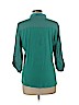 Elie Tahari Teal Long Sleeve Blouse Size L - photo 2