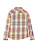 WARP + WEFT 100% Cotton Solid Orange Long Sleeve Button-Down Shirt Size M (kids) - photo 2