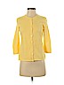 Talbots 100% Cotton Yellow Cardigan Size P (petite) - photo 1