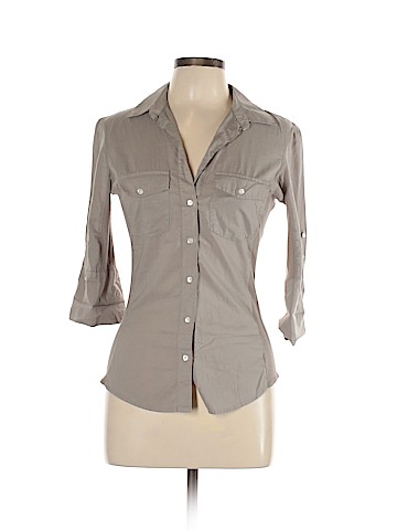 James Perse 3/4 Sleeve Button-Down Shirt (view 1)