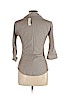 James Perse 100% Cotton Gray 3/4 Sleeve Button-Down Shirt Size Lg (3) - photo 2