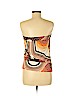 Trina Turk 100% Silk Orange Tube Top Size M - photo 2