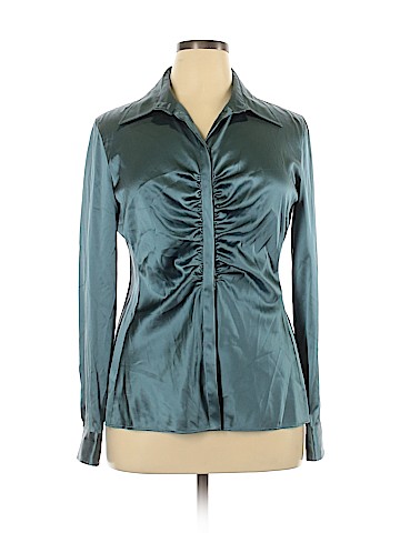 Armani Collezioni Long Sleeve Silk Top (view 1)