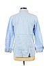 Ann Taylor Factory 100% Cotton Blue Long Sleeve Button-Down Shirt Size 10 (petite) - photo 2