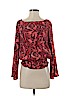 MICHAEL Michael Kors 100% Polyester Red Long Sleeve Blouse Size S - photo 1