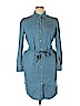 Lauren by Ralph Lauren 100% Cotton Blue Casual Dress Size 14 - photo 1