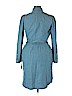 Lauren by Ralph Lauren 100% Cotton Blue Casual Dress Size 14 - photo 2