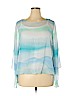 Alfani 100% Polyester Blue 3/4 Sleeve Blouse Size XL - photo 1