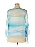 Alfani 100% Polyester Blue 3/4 Sleeve Blouse Size XL - photo 2