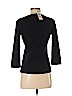 Karen Scott 100% Cotton Black 3/4 Sleeve Henley Size S (petite) - photo 2