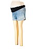 Isabel Maternity Blue Denim Shorts Size 10 - photo 1