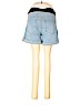 Isabel Maternity Blue Denim Shorts Size 10 - photo 2