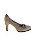 Via Spiga 100% Leather Tan Heels Size 10 - photo 1