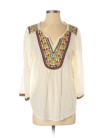 Velvet 3/4 Sleeve Blouse (view 1)