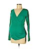 Old Navy - Maternity 100% Cotton Green Long Sleeve Top Size M - photo 1