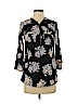 MPH Collection 100% Polyester Black Short Sleeve Blouse Size S (petite) - photo 1