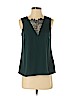 H&M 100% Polyester Teal Sleeveless Blouse Size 4 - photo 1
