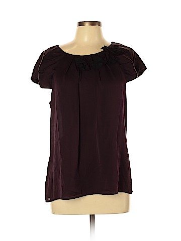 Ann Taylor Short Sleeve Silk Top (view 1)