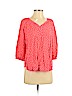 St. John's Bay 100% Rayon Pink Long Sleeve Blouse Size M (petite) - photo 1