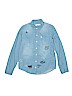 Abercrombie & Fitch 100% Cotton Print Blue Long Sleeve Button-Down Shirt Size 13 - 14 - photo 1