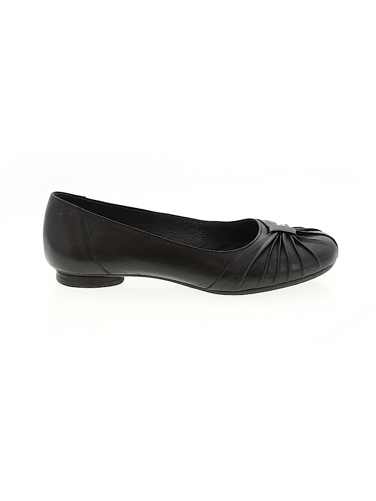 clarks black suede flats