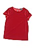 Lands' End 100% Polyester Red Short Sleeve Blouse Size 10 - 12 - photo 1