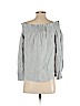 Ann Taylor LOFT 100% Cotton Gray Long Sleeve Blouse Size S (petite) - photo 2