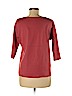 Eileen Fisher 100% Cotton Red 3/4 Sleeve T-Shirt Size M - photo 2
