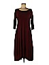 Eileen Fisher Burgundy Casual Dress Size M - photo 1