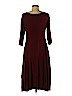 Eileen Fisher Burgundy Casual Dress Size M - photo 2